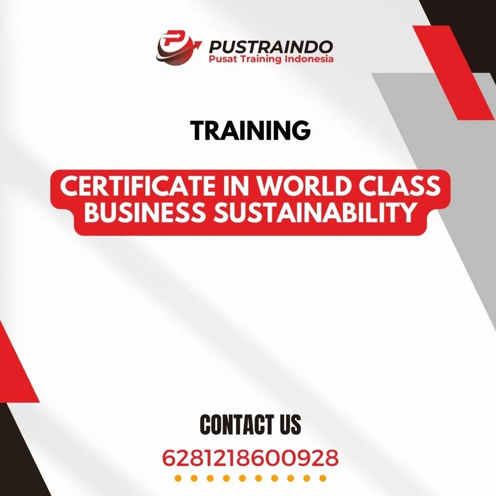 Training Certificate in World Class Business Sustainability